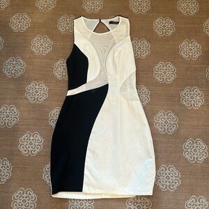 Ark & co black & white dress